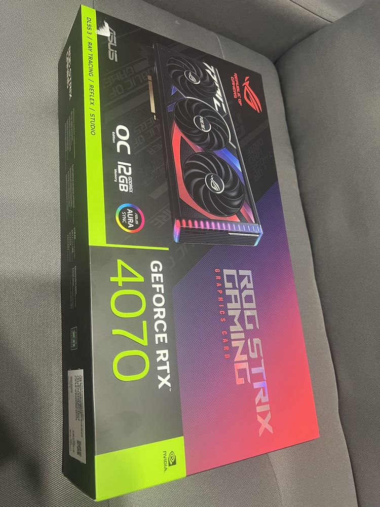 НОВА!! Asus rog geforce rtx 4070 Видео карта