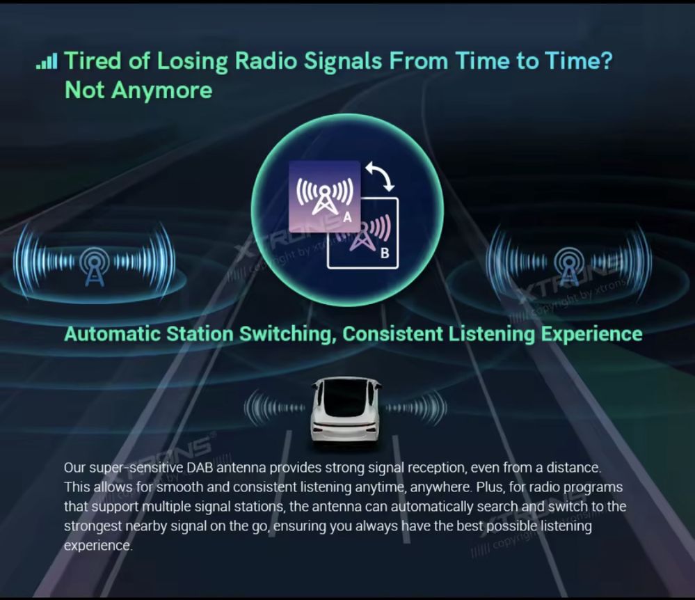 USB Digital DAB+ Radio Tuner Антена и приемник за цифрово радио XTRONS