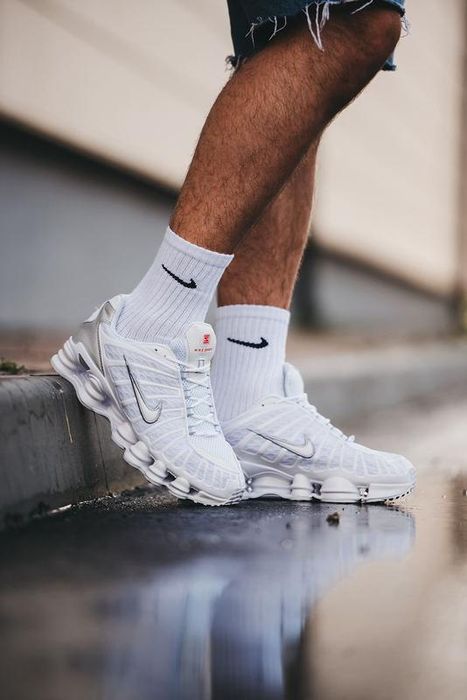 Кроссовки Nike shox tl white