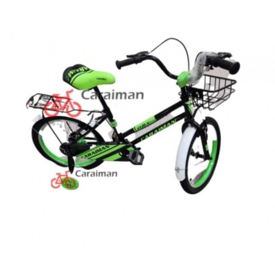 Bicicleta Caraiman  cu roti ajutatoare,cos metalic,Verde,Cod18B-i04000