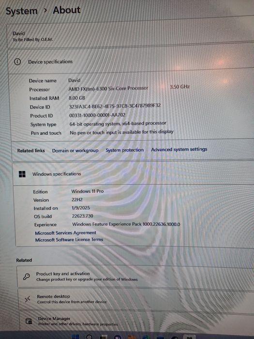 Vand PC gamind AMD 6 cores 3.5 Mhz