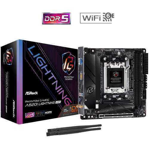 Placa De Baza Asrock A620I LIGHTNING WIFI AM5  este nou