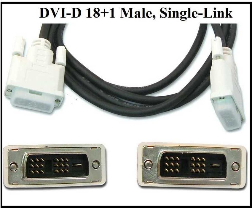 Кабел за монитор DVI-D - DVI-D, 18+1 (нов)