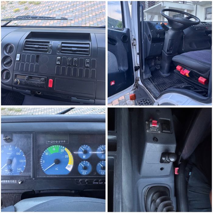 Vand Mercedes-Benz Atego / Basculabil pe 3 parti / Cu Macara Meiller