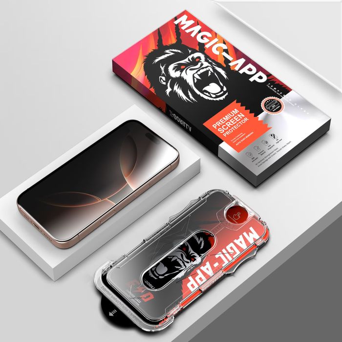 Privacy Gorilla glass протектор easy install за iPhone 13/14/15/16/17