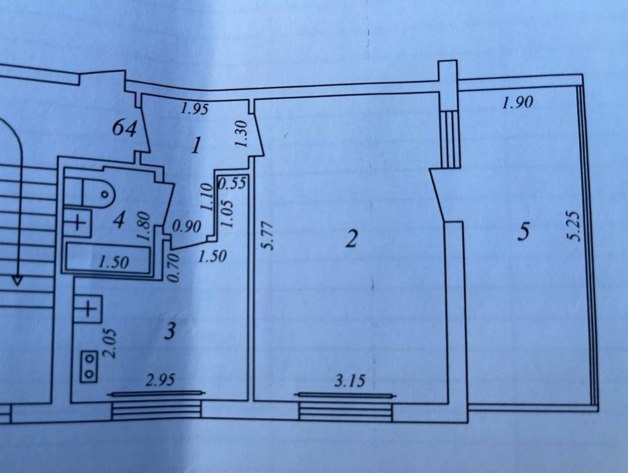 Ю 14. 1 ком. 2/6 балкон. 42м2.