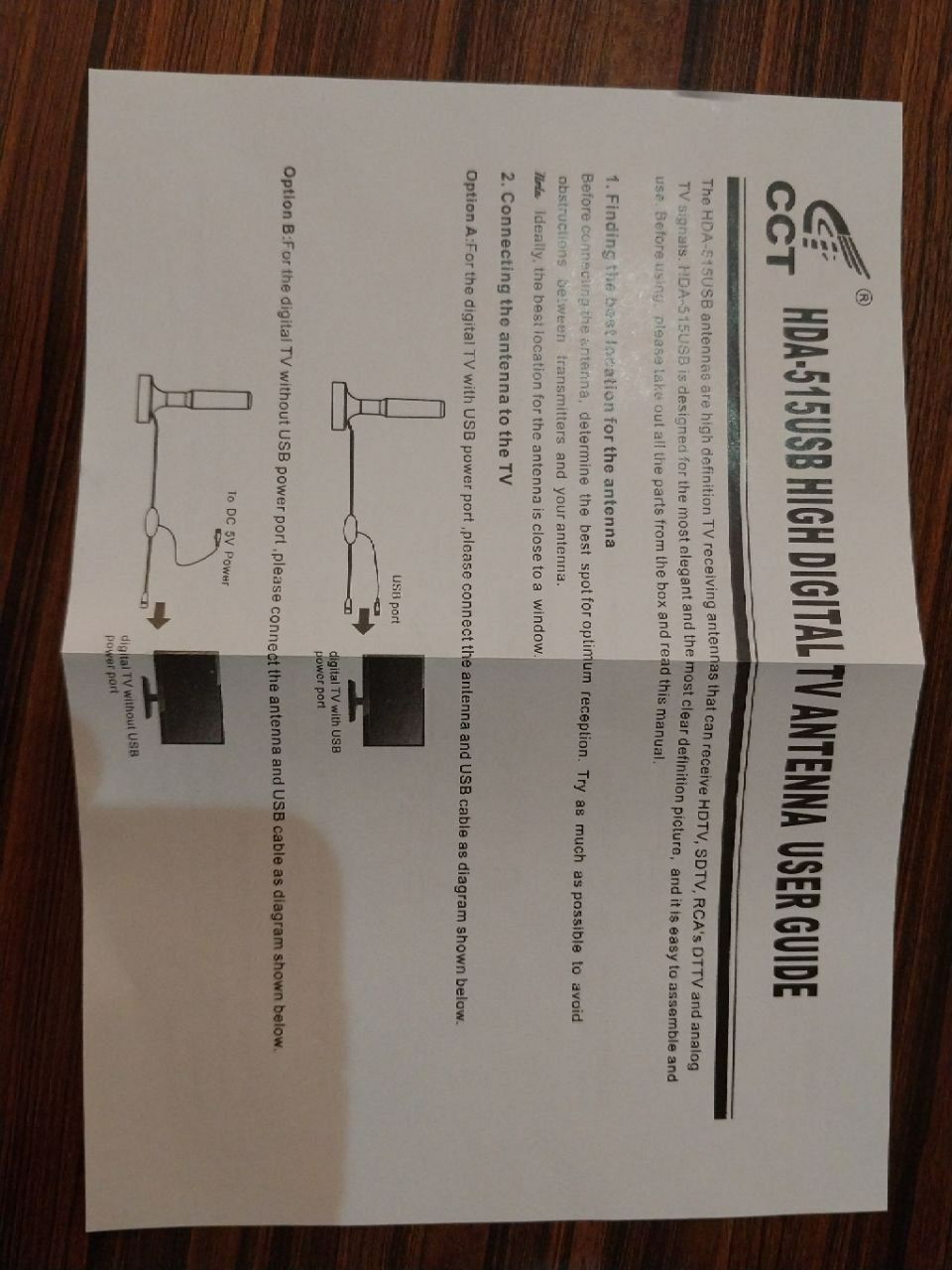 Antenna, USB quvvat  5 Metr kabel