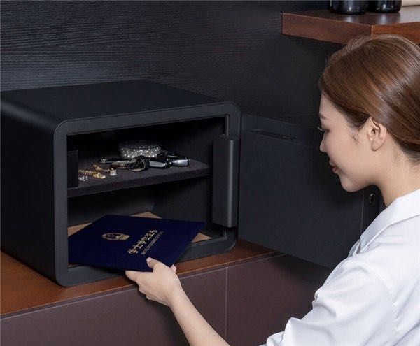 Умный сейф электронный с датчиком отпечатков Xiaomi Mijia Smart Safe