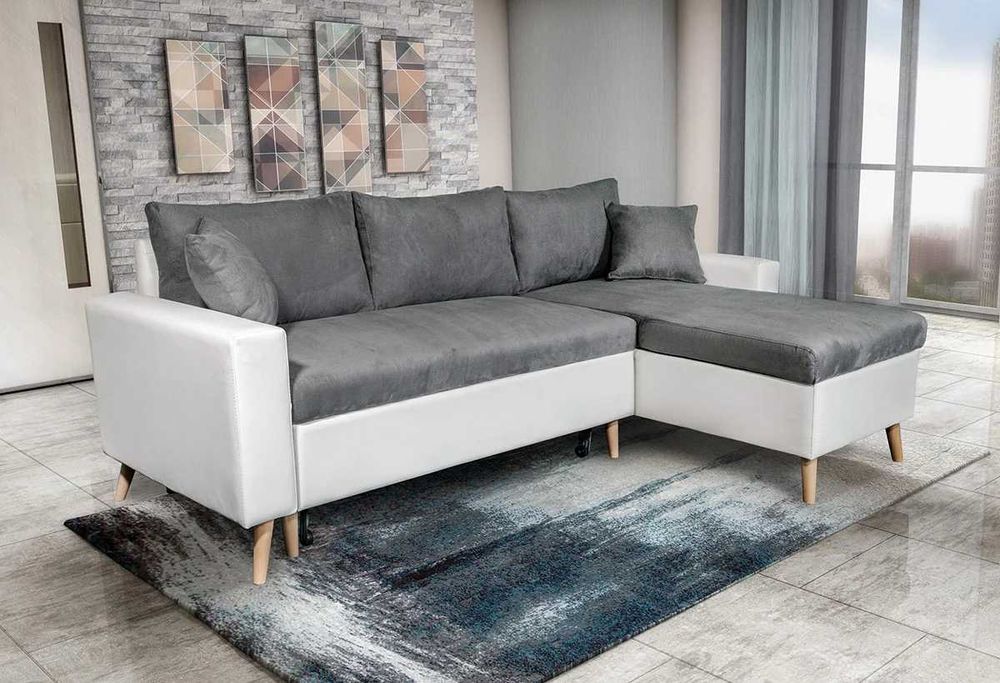 Малък ъглов диван с функция сън и ракла!!! Само 225/148 см!!!