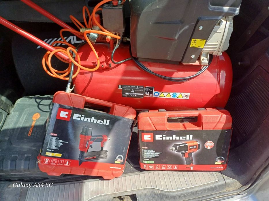 Продавам компресор  с такер и гайковерт