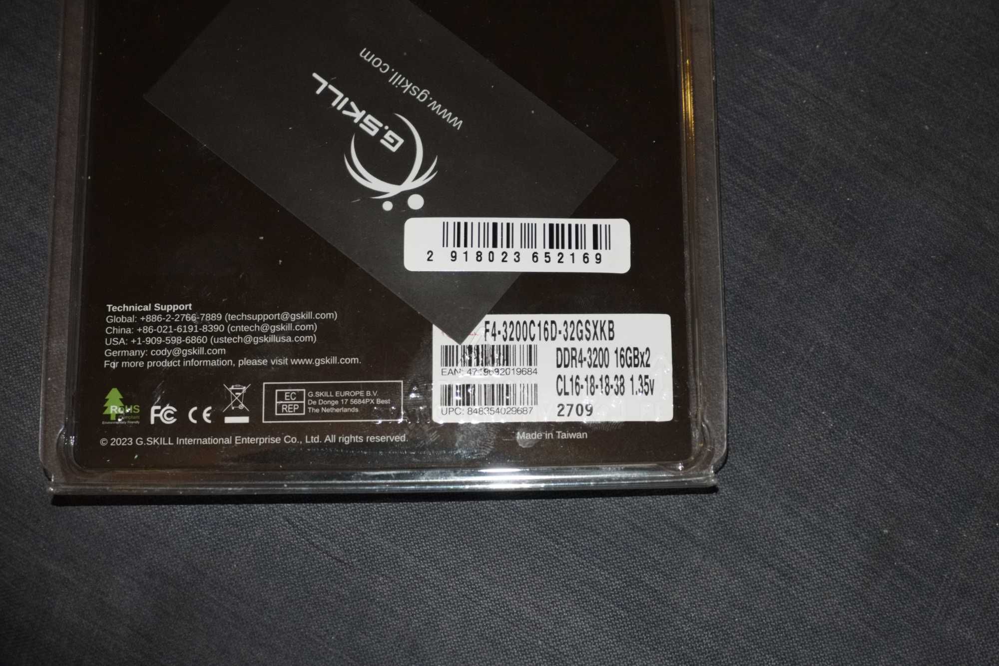 Оперативная память G.SKILL Sniper X 32GB DDR4 3200МГц