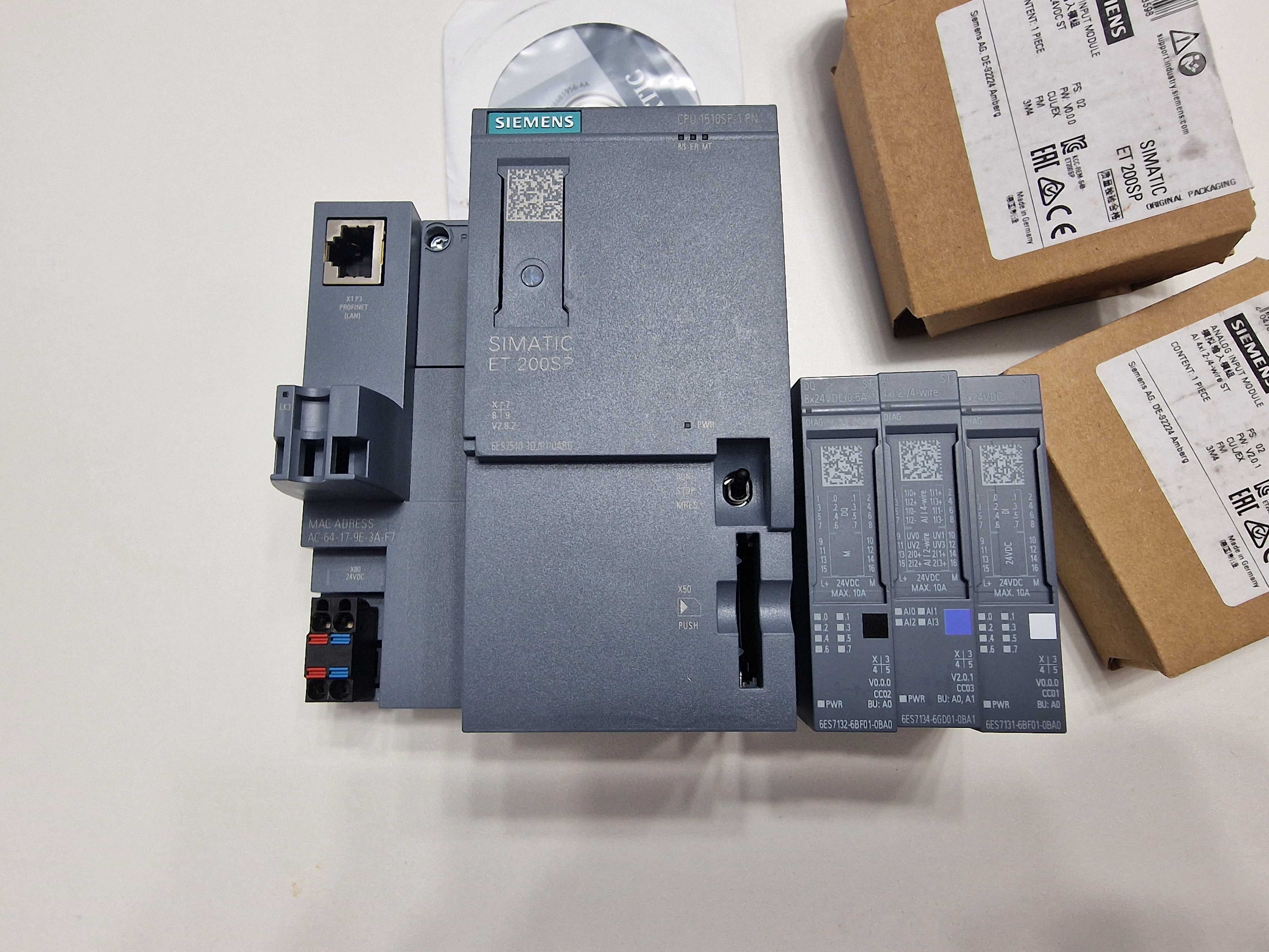 Контроллер Siemens PLC ET 200SP в комплекте