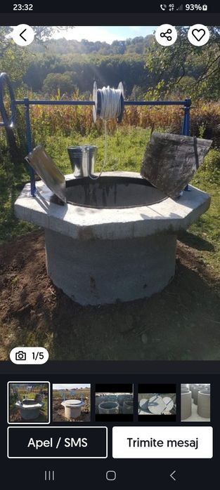 Fantanar puțuri fântâni curățim adâncim dezinfectam