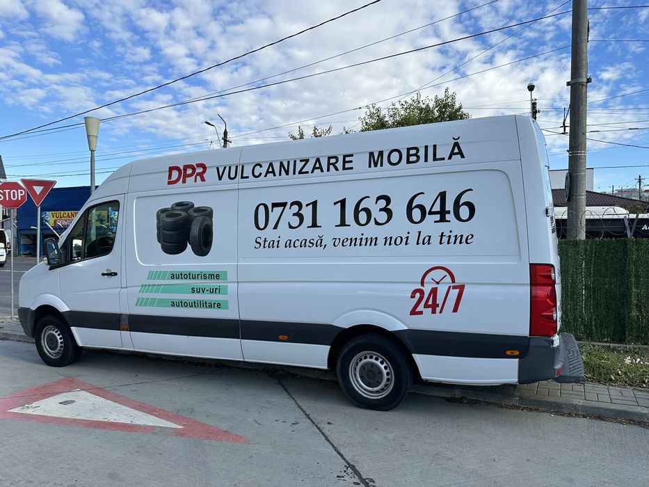 Vulcanizare mobila NON STOP 24/7 Bucuresti/Ilfov/A0/A1/A2