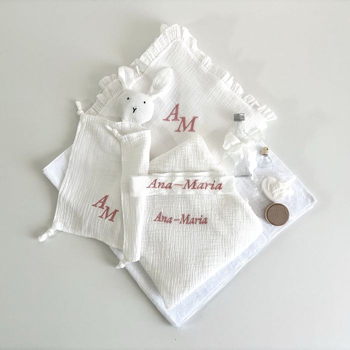 Set trusou botez personalizat cu prenumele copilului