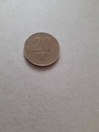 moneda 20 lei cu Stefan Cel Mare an 1992