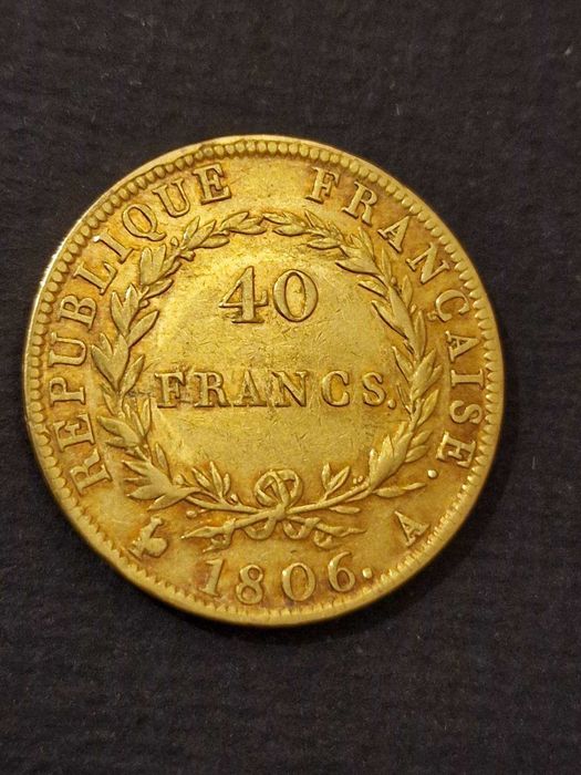 Златна Монета 40Франка Наполеон Консул AN XI-AN12 и Наполеон 1806-AN13