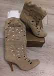 Cizme piele perforate