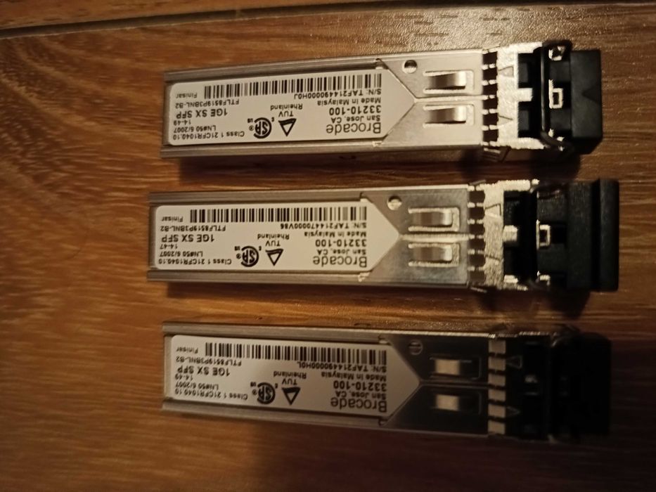 5 Brocade Brocade Finisar 1GE SX SFP 850nm 33210-100.Fibra optica