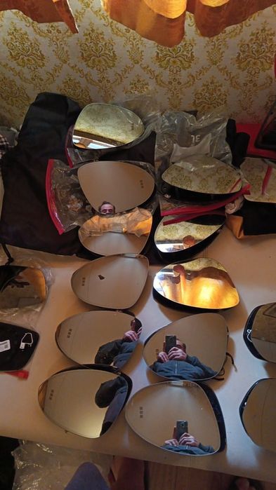 Зеркальные элементы на Порше Кайен