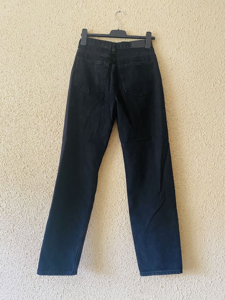 Blugi Ginatricot denim cu talie inalta, marimea 36