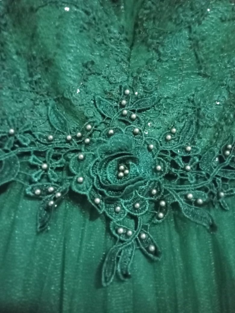 Rochie verde smarald - mărimea M