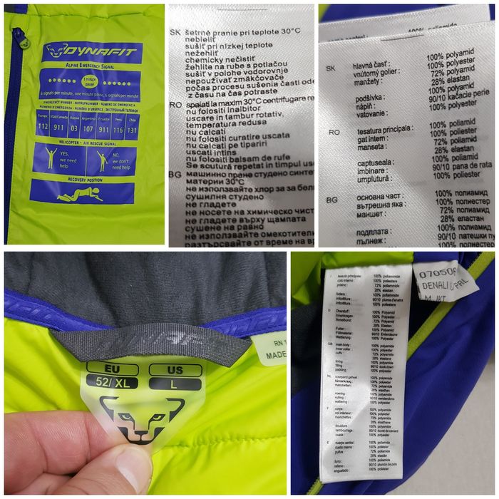 Jachetă puf Dynafit Denali ultralight, Windstopper Active Shell, nr XL
