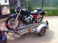 Transport motocicleta cu remorca specializata