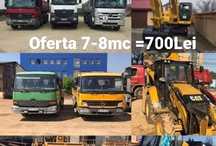 Oferta 7-8 mc=700 lei transport nisip balastru balast pietriș moloz