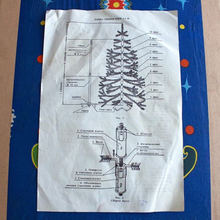 Ретро ёлка 1.5м в идеальном состоянии