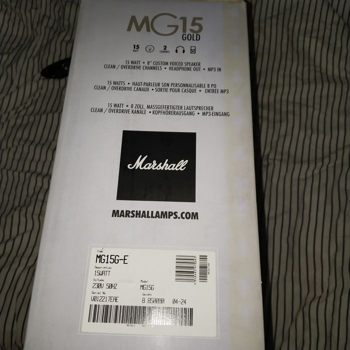 Amplificator chitara Marshall MG15 Gold, nou