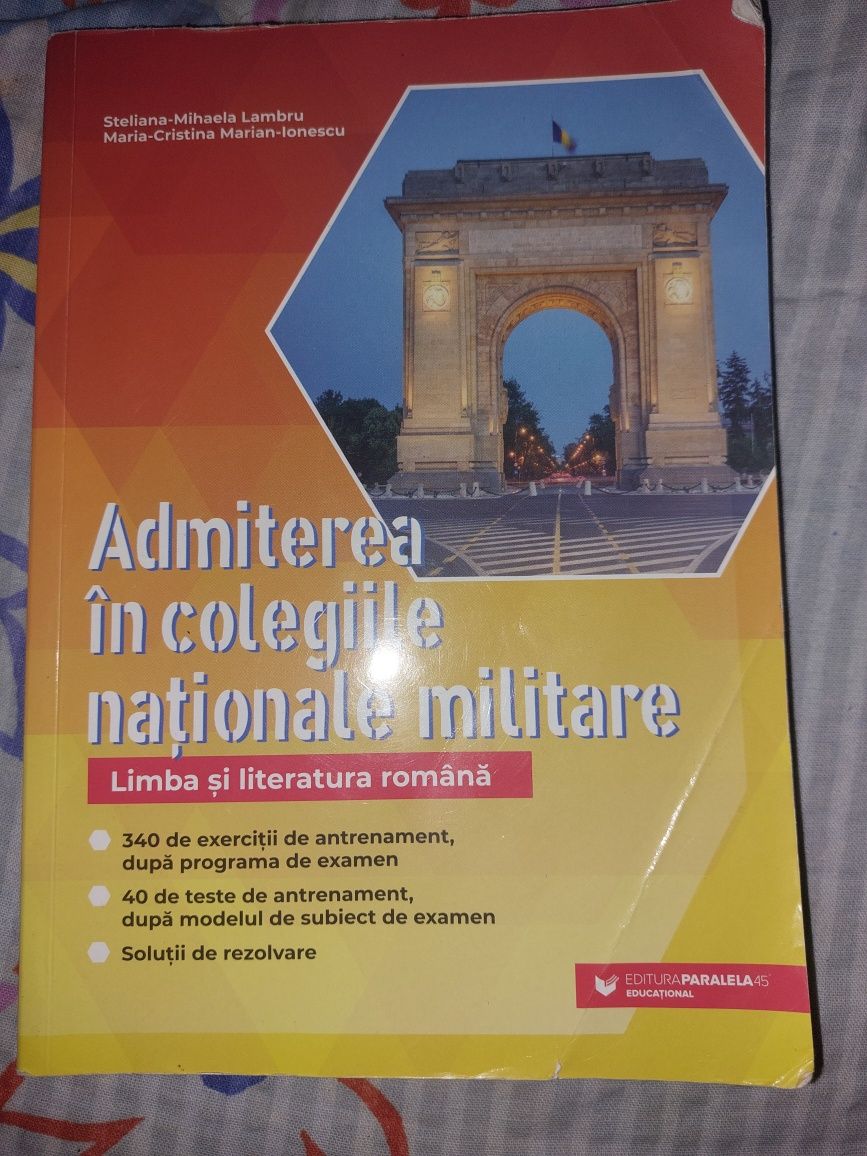 Culegeri pentru admitere la colegiile naționale militare