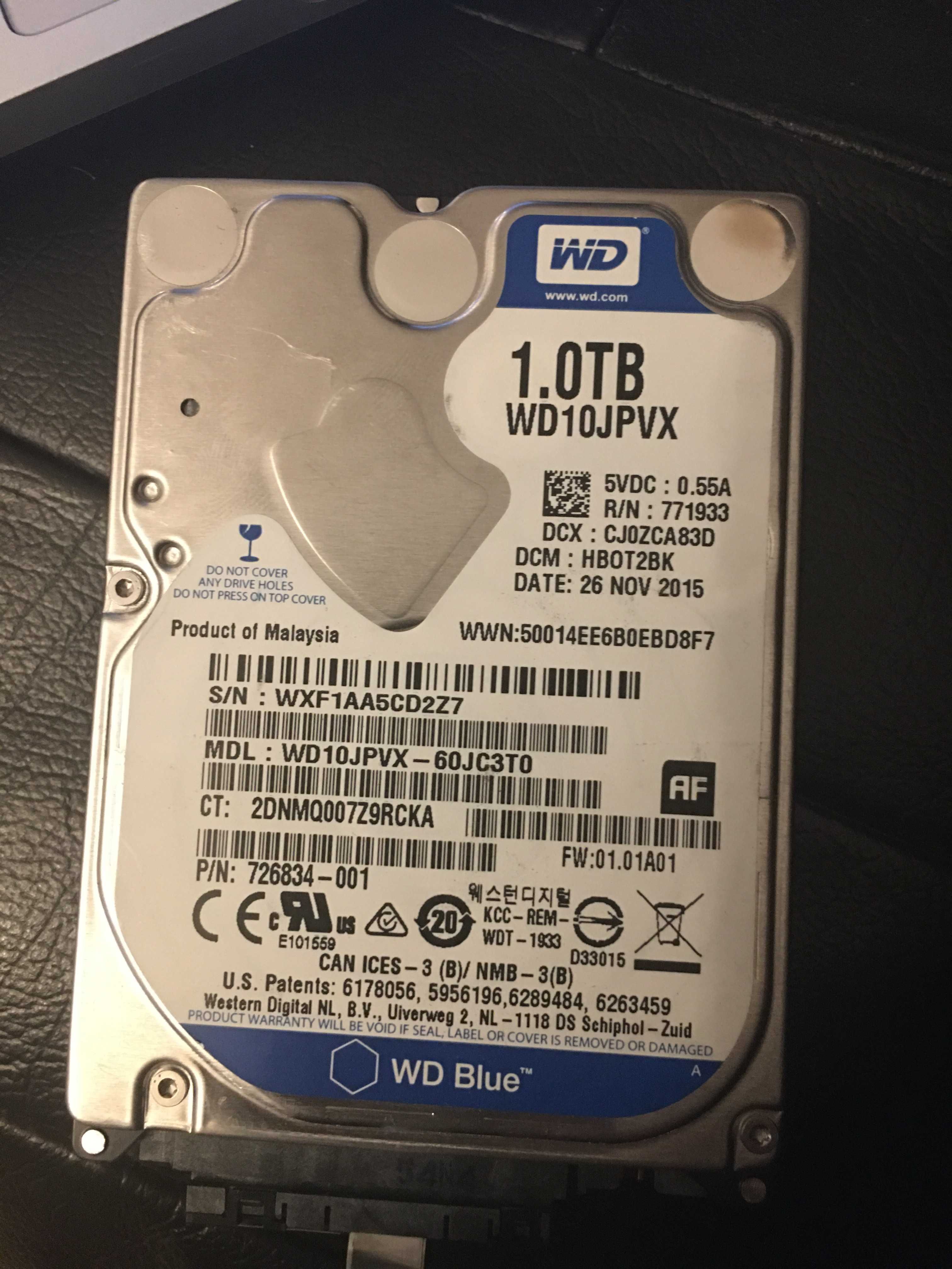 hard laptop 1TB WD