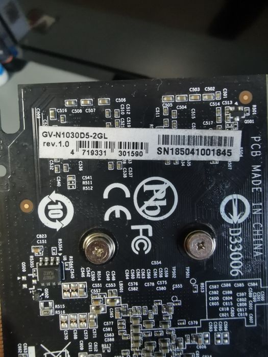 Видео карта Nvidia gt 1030 2GB Low profile