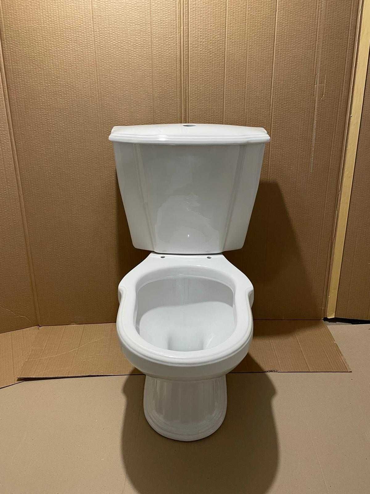Set obiecte sanitare, lavoar + picior, wc, bideu, model RETRO, folosit