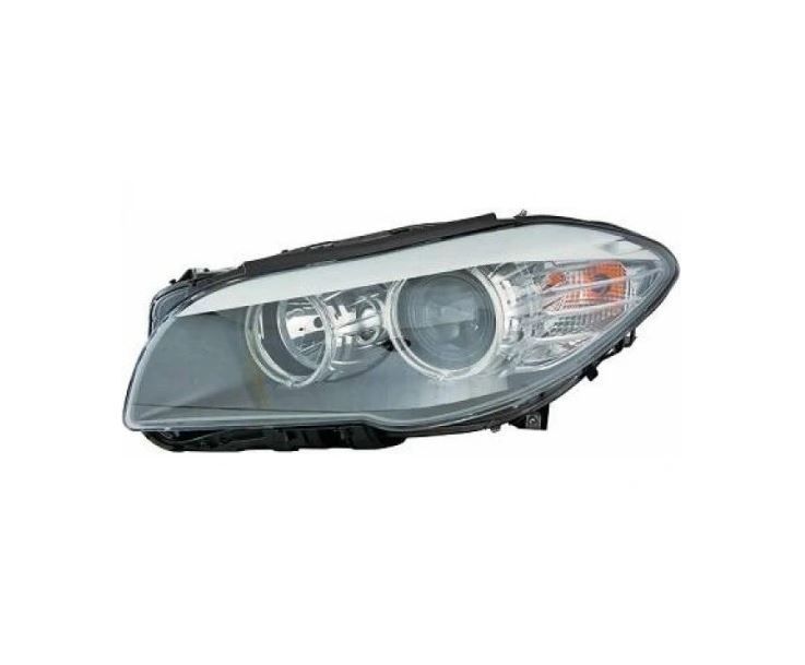 Far BMW Seria 5 (F10/F11), 12.2009-06.2013, TYC, fata, stanga/dreapta, cu 'lumina de zi' tip LED;tip bec H7+H7+PY24W; electric; fara control unitate; cu motor;