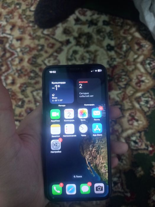 Айфон x  черный 64гб