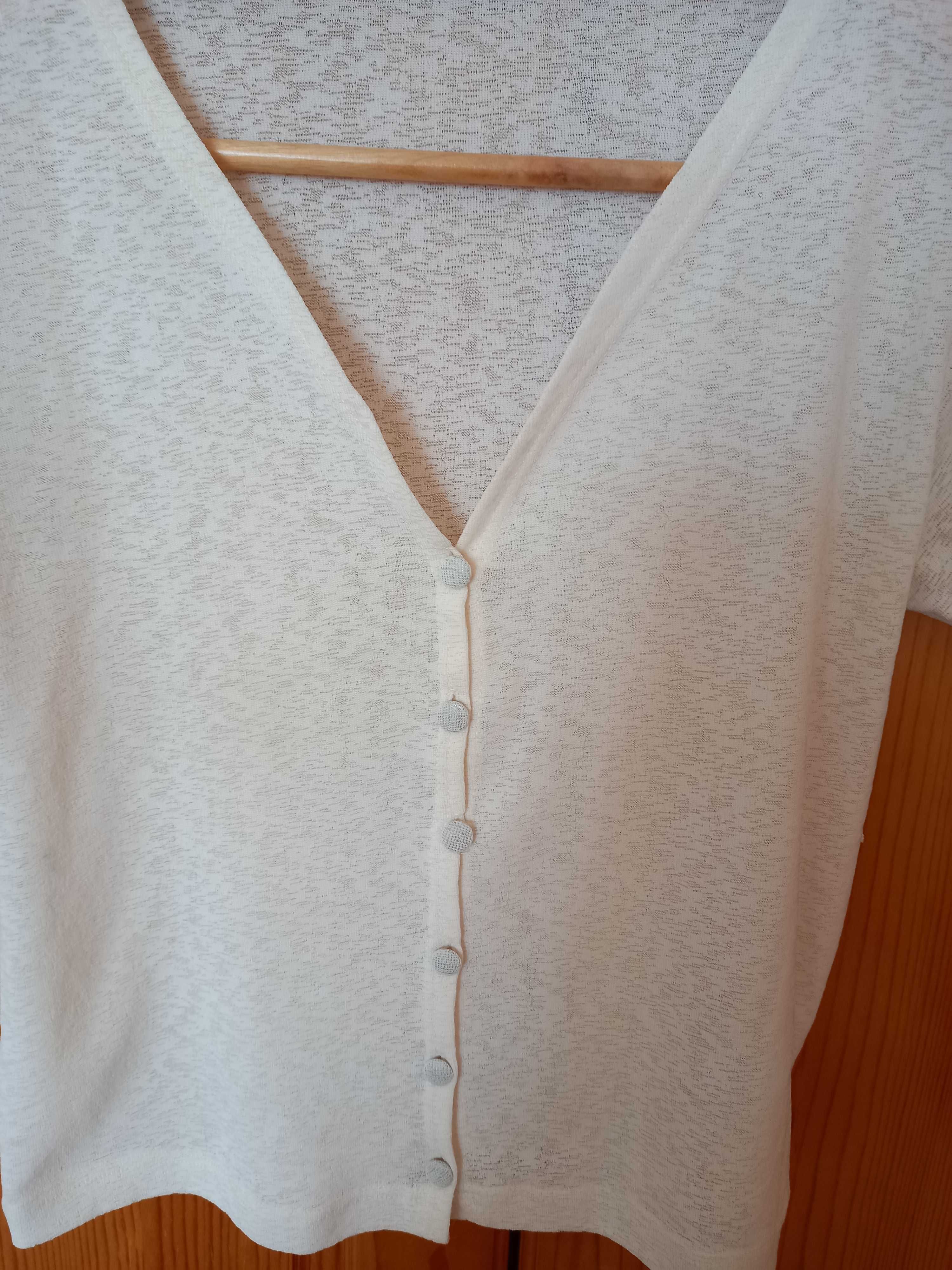 Дамска памучна блузка с къс ръкав