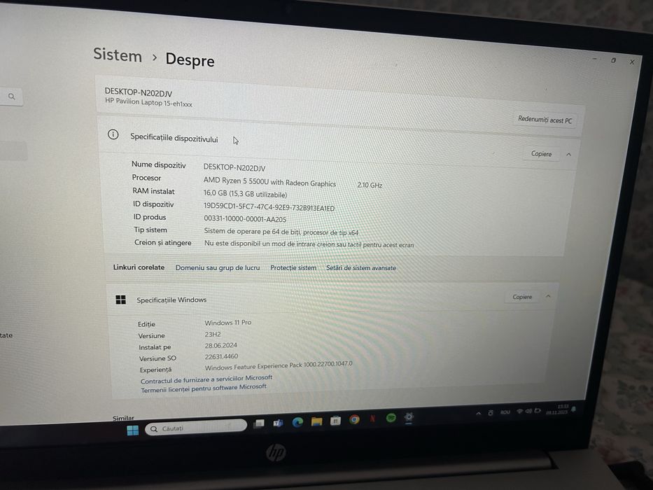 Leptop hp pavilion -15