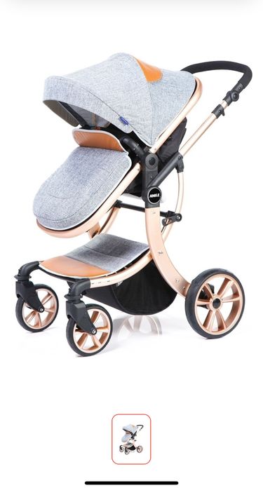 Коляска универсальная 2в1 Aimile , серебро