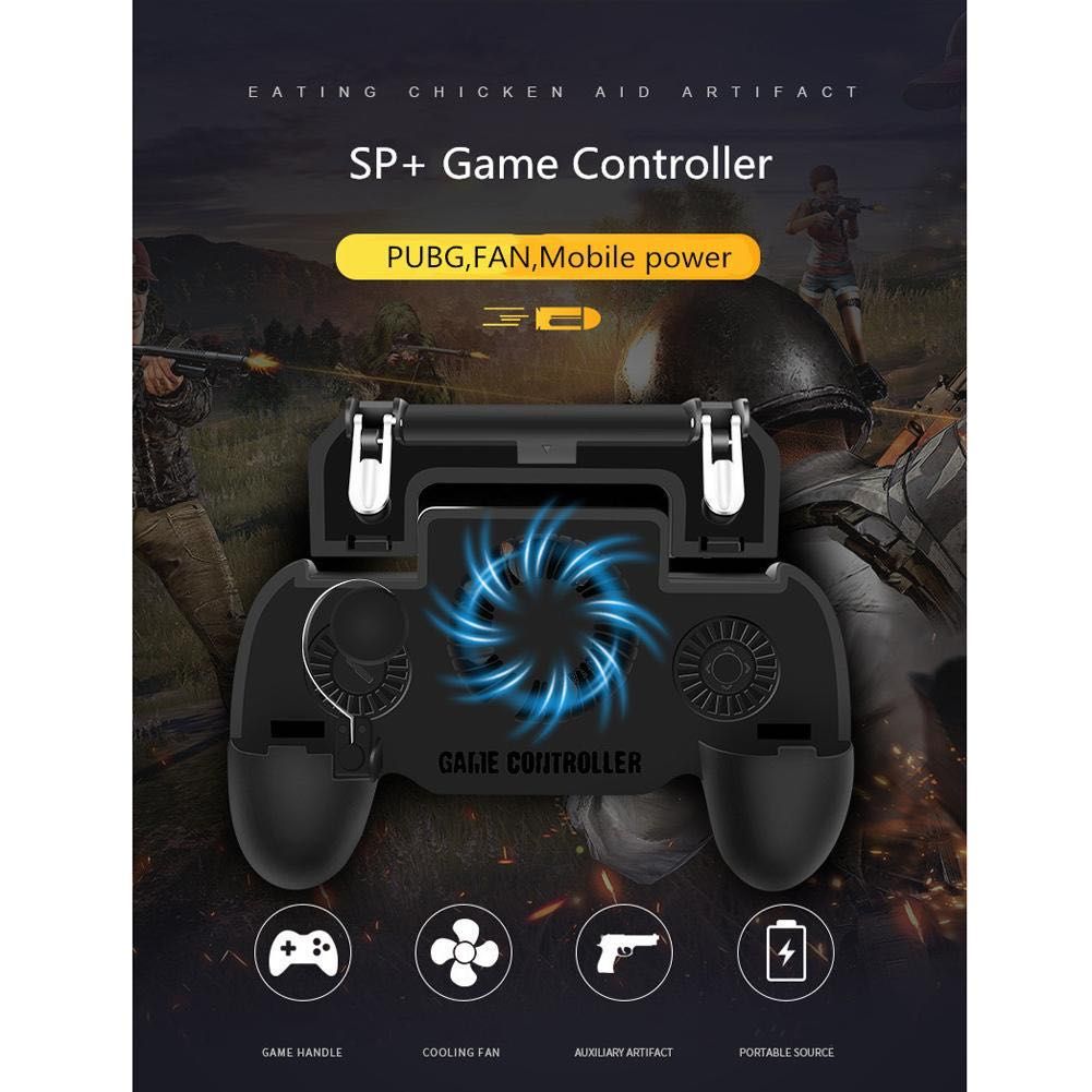 3в1 Gamepad джойстик за телефон с охлаждане и PowerBank батерия pubg