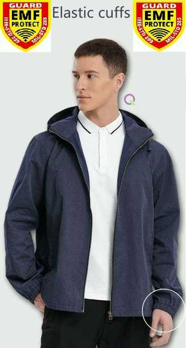 Екранирано Яке с Метални Нишки ЕМП Електромагнитен Щит EMP Излъчване