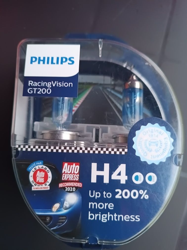 Becuri halogen H4 200% Philips