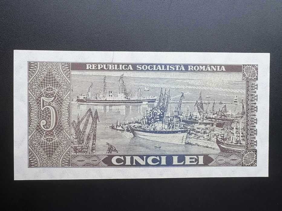 Bancnota 5 lei 1966 UNC