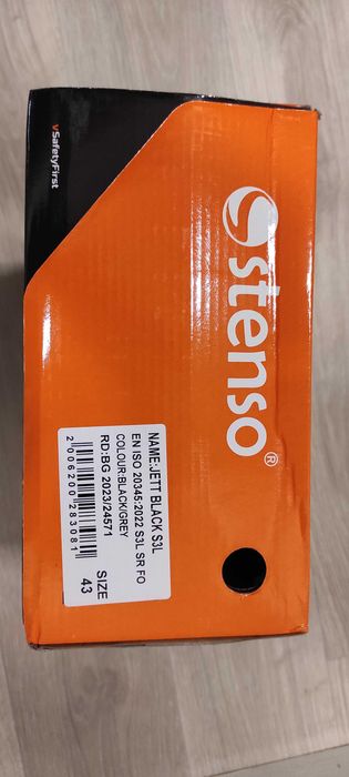 Работни обувки stenso jett black s3l
