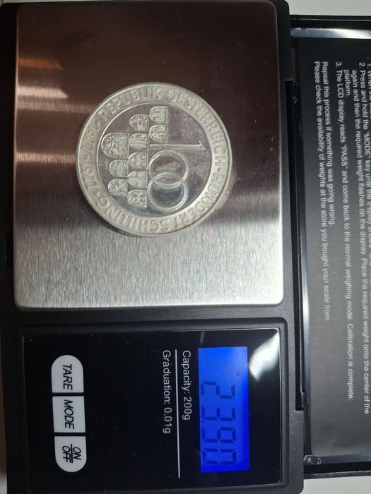 100 schillingi din argint