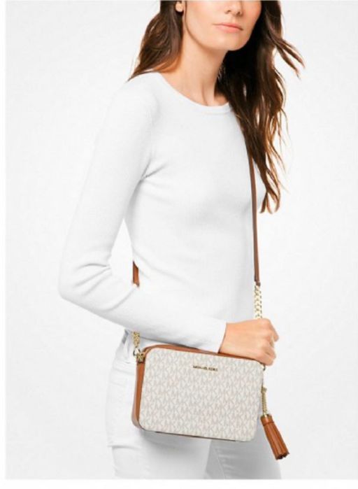 Дамска чанта Michael Kors Jet black Vanilla