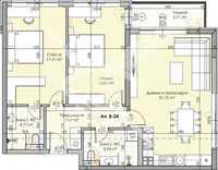 Тристаен апартамент в Кършияка 441 - 15674