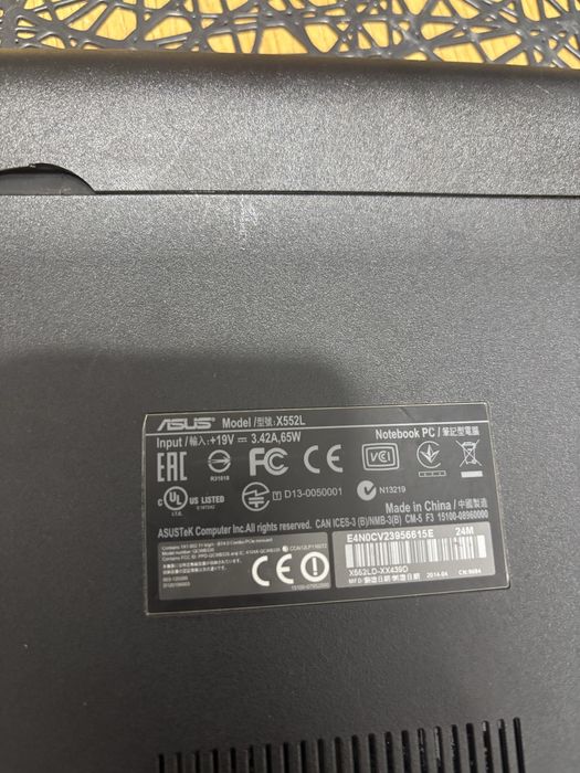 Laptop Asus x552L