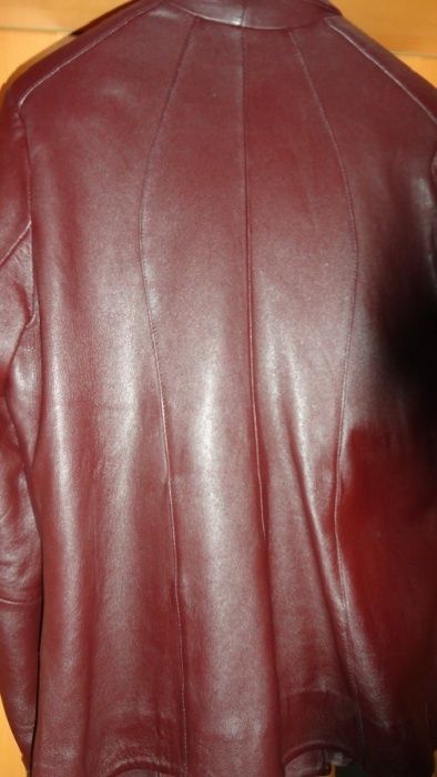 Jacheta Steel Pelle din piele naturala bordo